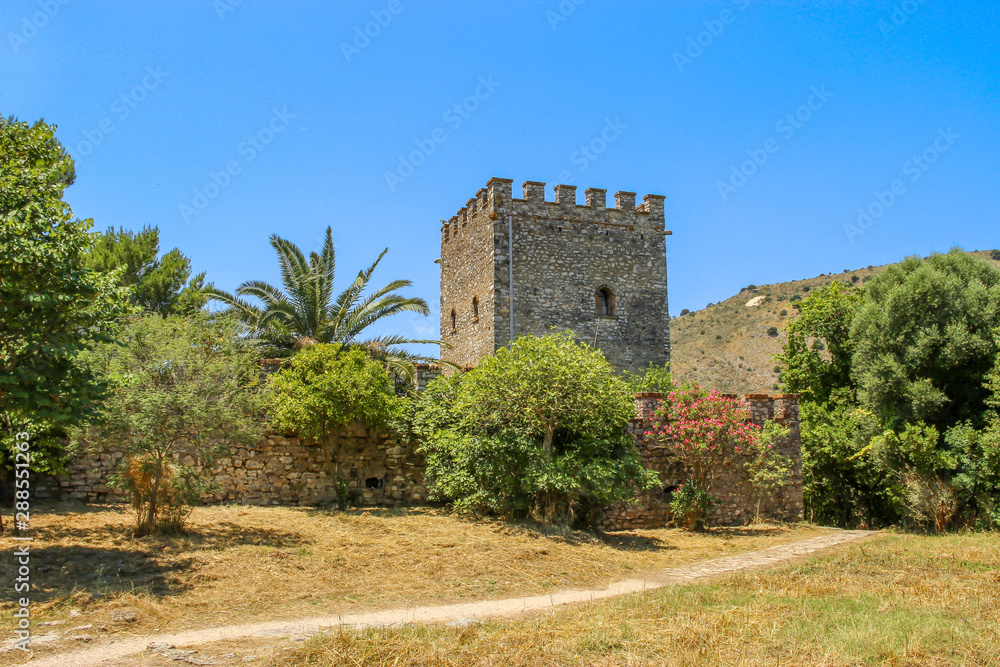 Canvas Prints Butrint, Albania - Venetian Tower in the Ancient City of Butrint (UNESCO World Heritage)