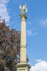 Fototapeta premium Memorial Column of the Liberation War (Gedenksäule Befreiungskriege 1813) Güstrow Mecklenburg Western Pomerania Germany