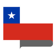 Flag horizontal shape, pointer for world map