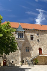 Fototapeta na wymiar Castle in Budyne nad Ohri, Czech Republic.