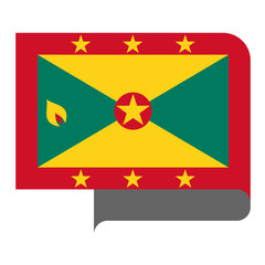 Fototapeta premium Flag horizontal shape, pointer for world map