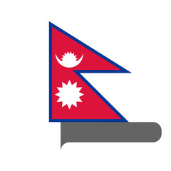 Flag horizontal shape, pointer for world map