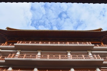 Looking up in Jade Temple (Shanghai, China)
