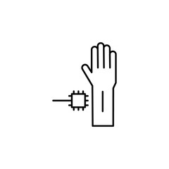 Gadget, arm icon. Element of gadget icon