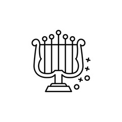 Old instrument history music icon. Element of history icon
