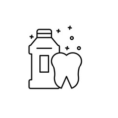 Mouthwash tooth clean icon. Element of hygiene icon