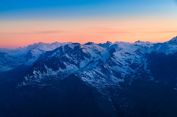 Obraz na płótnie Canvas Gan Paradiso National Park, mountain peaks in Italy