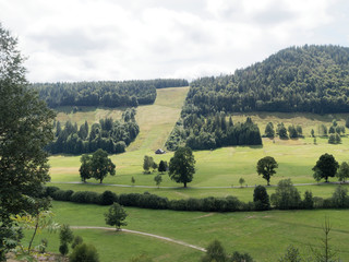  Schwarzwaldlandschaft - Menzenschwand im Südschwarzwald - Blick auf das Spießhorn,...