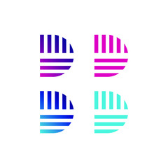 Letter D logo icon design template elements. letter d logotype design vector.