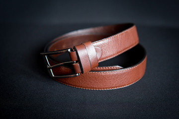 men's brown belt
