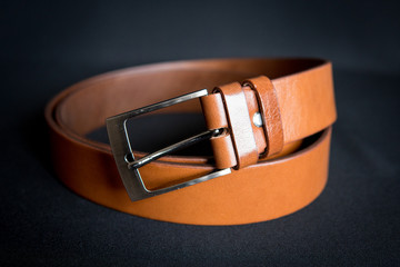 men's brown belt