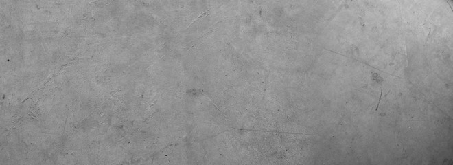 Grey textured concrete wall banner background