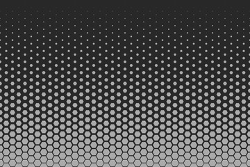 Light Gray Descending Hexagonal Pattern (Top Horizontal, Dark)