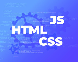 HTML CSS Javascript web techology stack