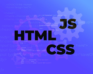 HTML CSS Javascript web techology stack