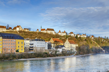 Obraz premium View of Burghausen, Germany