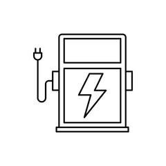 Station energy petrol icon. Element of automobile icon on white background