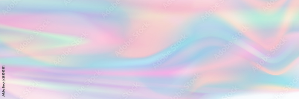Poster horizontal abstract pastel holographic texture design for pattern and background