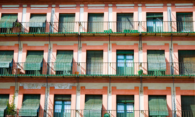 block of flats with traditional spanish windows