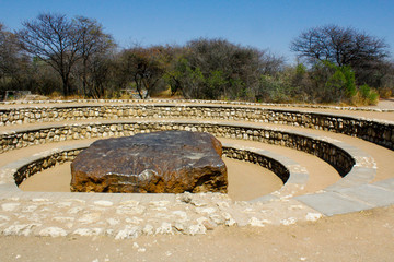 Hoba meteorite in Namibia, the largest known meteorite on earth