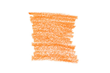 Fototapeta premium Coral wax drawing isolated on white background.