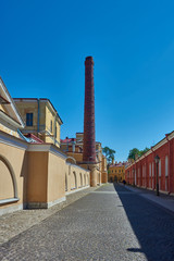 Russia. Petersburg Peter and Paul Fortress Right Vasilyevskaya curtain. Left Mint. Straight...