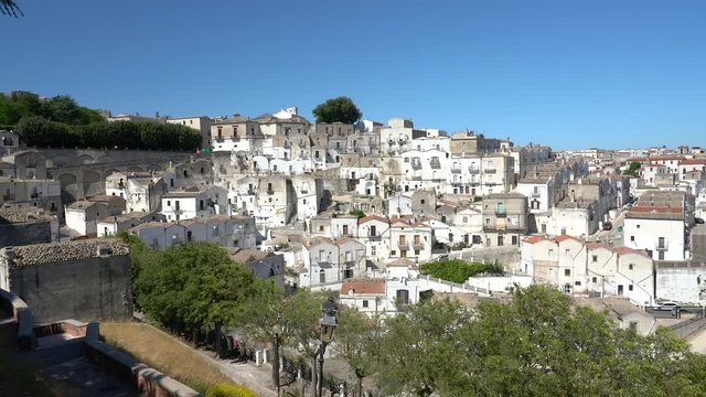 Scenic sight in Monte Sant'Angelo, ancient village in the Province of Foggia, Apulia (Puglia), Italy.