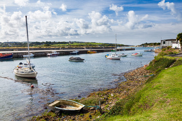Hayle Harbour an historic port on the coast of Cornwall England