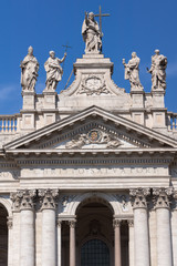 Basilica di San Giovanni in Laterano in city of Rome, Italy