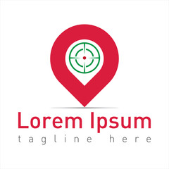 map pointer with target icon