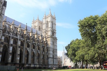 Fototapeta na wymiar Abbaye de Westminster datant du 13 ème siècle - Londres - Royaume Uni