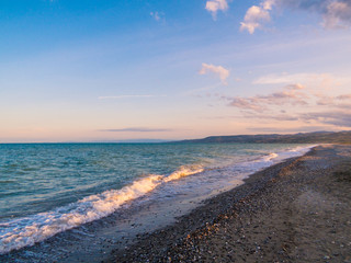 Beach on Nova Siri, Basilicata, southern Italy