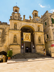 Obraz premium View of the Sedile Palace (Italian: Palazzo del Sedile), Ministry of Education, Matera, Italy 