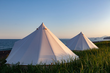 Glamping on the Pacific coast