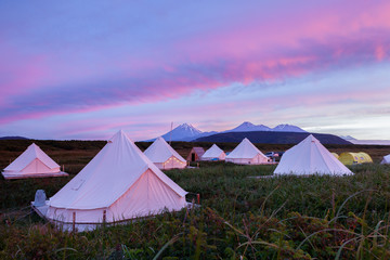 Glamping on the Pacific coast