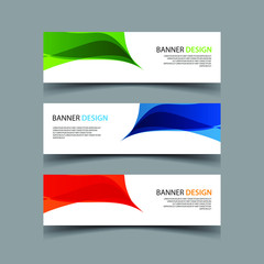 Naklejka premium Vector Abstract design banner web template