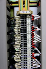 Terminal blocks for electrical connection ,Power electric wiring for equipment. 