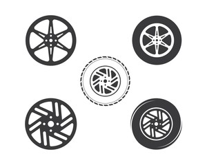 tire icon logo illustration vector template