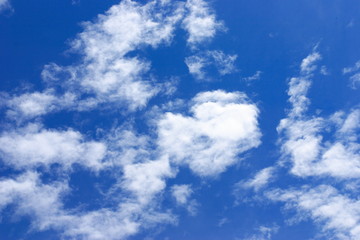 blue sky with clouds