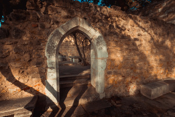 Door of a medieval castle