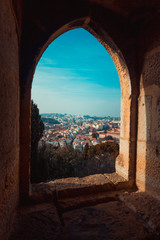 View of Lisbon from a window