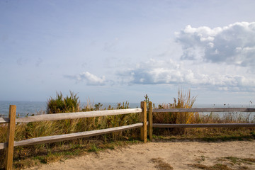 view of atlantic ocean from cape henlopen lewes sussex county delaware © yvonne navalaney