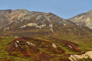 Scenic Alaska autumn mountain landscapes