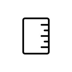 ruler icon trendy