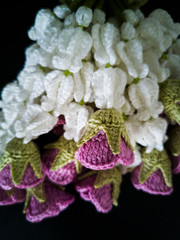 garland of flowers, lace crafts