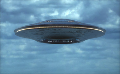 Fototapeta na wymiar Unidentified Flying Object - UFO Science Fiction