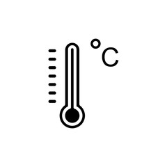 thermometer icon trendy