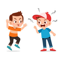kids argue fight with friend