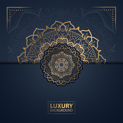 Luxury mandala background for wedding invitation, book cover