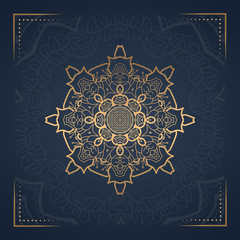 Luxury mandala background for wedding invitation, book cover